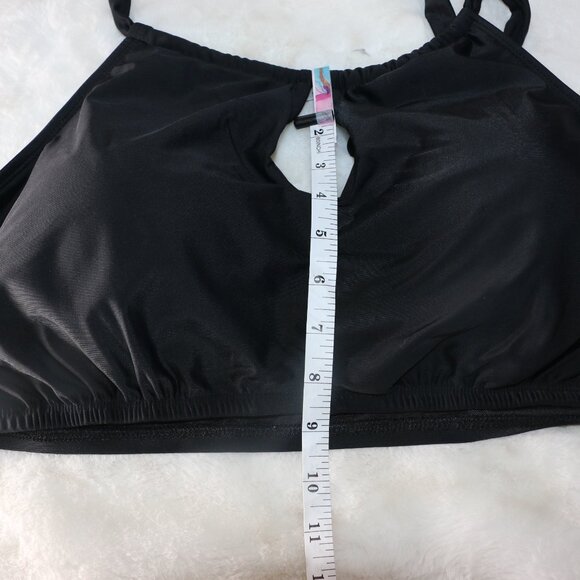 Time and Tru Plus Size Black Halter Keyhole Bikini Top β 3X - Picture 6 of 6